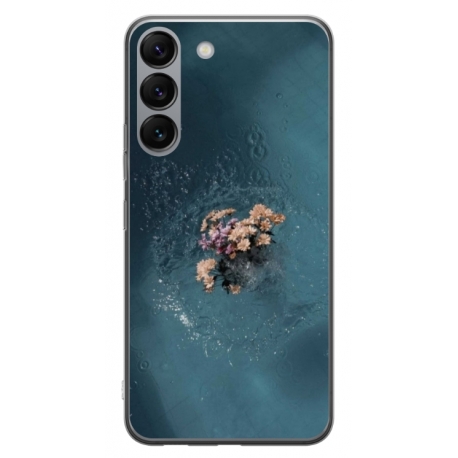 Husa personalizata tip carcasa HQPrint pentru Samsung Galaxy S23 Plus, model Flowers 15, multicolor, S1D1M0215