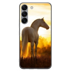 Husa personalizata tip carcasa HQPrint pentru Samsung Galaxy S23 Plus, model Horse 2, multicolor, S1D1M0218