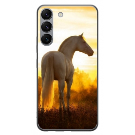 Husa personalizata tip carcasa HQPrint pentru Samsung Galaxy S23 Plus, model Horse 2, multicolor, S1D1M0218