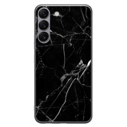 Husa personalizata tip carcasa HQPrint pentru Samsung Galaxy S23 Plus, model Black Marble, multicolor, S1D1M0229