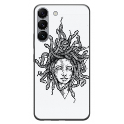 Husa personalizata tip carcasa HQPrint pentru Samsung Galaxy S23 Plus, model Medusa 2, multicolor, S1D1M0230