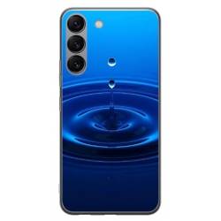 Husa personalizata tip carcasa HQPrint pentru Samsung Galaxy S23 Plus, model Picatura, multicolor, S1D1M0240