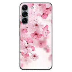 Husa personalizata tip carcasa HQPrint pentru Samsung Galaxy S23 Plus, model Flowers 17, multicolor, S1D1M0241