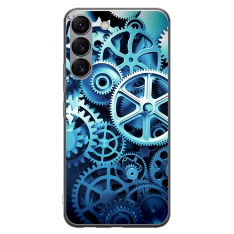 Husa personalizata tip carcasa HQPrint pentru Samsung Galaxy S23 Plus, model Clockwork, multicolor, S1D1M0250