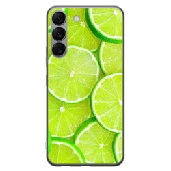 Husa personalizata tip carcasa HQPrint pentru Samsung Galaxy S23 Plus, model Lime, multicolor, S1D1M0253
