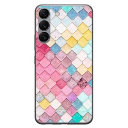 Husa personalizata tip carcasa HQPrint pentru Samsung Galaxy S23 Plus, model Color Scales, multicolor, S1D1M0258