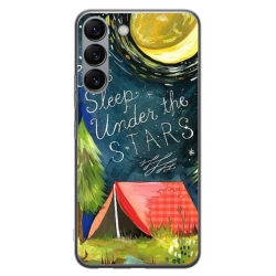 Husa personalizata tip carcasa HQPrint pentru Samsung Galaxy S23 Plus, model Lets sleep under the STARS, multicolor, S1D1M0268