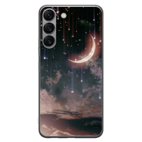 Husa personalizata tip carcasa HQPrint pentru Samsung Galaxy S23 Plus, model Falling Stars, multicolor, S1D1M0269
