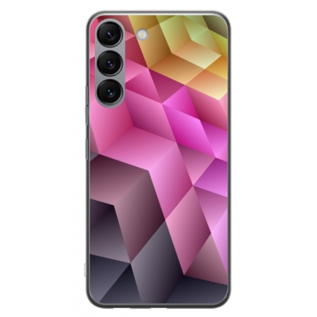 Husa personalizata tip carcasa HQPrint pentru Samsung Galaxy S23 Plus, model Colorful 1, multicolor, S1D1M0273