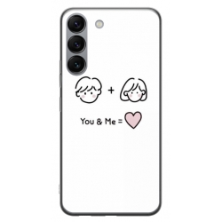Husa personalizata tip carcasa HQPrint pentru Samsung Galaxy S23 Plus, model You and Me, multicolor, S1D1M0274