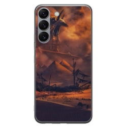 Husa personalizata tip carcasa HQPrint pentru Samsung Galaxy S23 Plus, model Anubis, multicolor, S1D1M0281