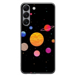 Husa personalizata tip carcasa HQPrint pentru Samsung Galaxy S23 Plus, model Colorful Galaxy, multicolor, S1D1M0283