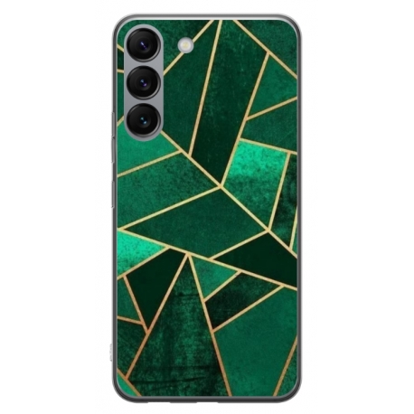 Husa personalizata tip carcasa HQPrint pentru Samsung Galaxy S23 Plus, model Emerald, multicolor, S1D1M0287