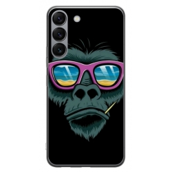 Husa personalizata tip carcasa HQPrint pentru Samsung Galaxy S23 Plus, model Gorilla, multicolor, S1D1M0288