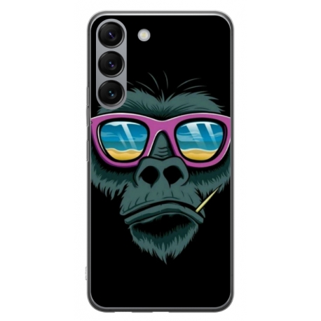 Husa personalizata tip carcasa HQPrint pentru Samsung Galaxy S23 Plus, model Gorilla, multicolor, S1D1M0288