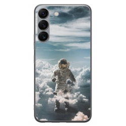Husa personalizata tip carcasa HQPrint pentru Samsung Galaxy S23 Plus, model Astronaut in the Clouds, multicolor, S1D1M0290