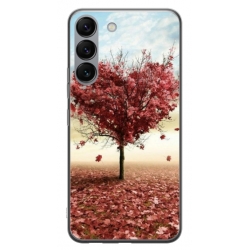 Husa personalizata tip carcasa HQPrint pentru Samsung Galaxy S23 Plus, model Heart Tree, multicolor, S1D1M0293