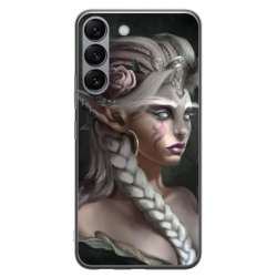 Husa personalizata tip carcasa HQPrint pentru Samsung Galaxy S23 Plus, model Alien Queen, multicolor, S1D1M0308