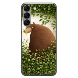 Husa personalizata tip carcasa HQPrint pentru Samsung Galaxy S23 Plus, model Bear, multicolor, S1D1M0312