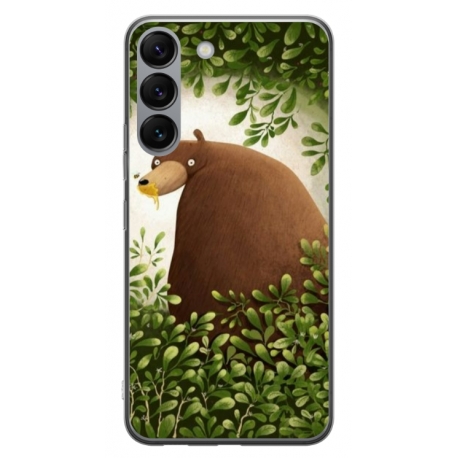 Husa personalizata tip carcasa HQPrint pentru Samsung Galaxy S23 Plus, model Bear, multicolor, S1D1M0312