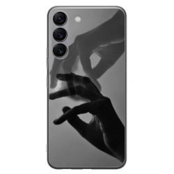 Husa personalizata tip carcasa HQPrint pentru Samsung Galaxy S23 Plus, model Hand Reach, multicolor, S1D1M0318