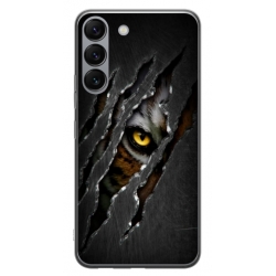 Husa personalizata tip carcasa HQPrint pentru Samsung Galaxy S23 Plus, model Hidden Tiger, multicolor, S1D1M0332
