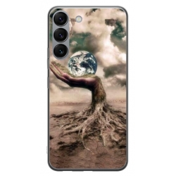 Husa personalizata tip carcasa HQPrint pentru Samsung Galaxy S23 Plus, model Abstract 4, multicolor, S1D1M0339