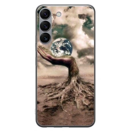 Husa personalizata tip carcasa HQPrint pentru Samsung Galaxy S23 Plus, model Abstract 4, multicolor, S1D1M0339