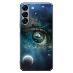 Husa personalizata tip carcasa HQPrint pentru Samsung Galaxy S23 Plus, model Abstract 3, multicolor, S1D1M0362