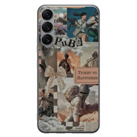 Husa personalizata tip carcasa HQPrint pentru Samsung Galaxy S23 Plus, model PUBG 2, multicolor, S1D1M0363
