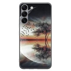 Husa personalizata tip carcasa HQPrint pentru Samsung Galaxy S23 Plus, model Time Flies 3, multicolor, S1D1M0366