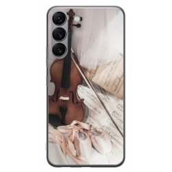 Husa personalizata tip carcasa HQPrint pentru Samsung Galaxy S23 Plus, model Violon, multicolor, S1D1M0371
