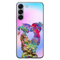 Husa personalizata tip carcasa HQPrint pentru Samsung Galaxy S23 Plus, model Colorful Love, multicolor, S1D1M0376