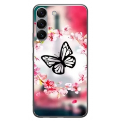 Husa personalizata tip carcasa HQPrint pentru Samsung Galaxy S23 Plus, model Butterfly 8, multicolor, S1D1M0380