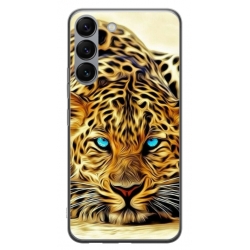 Husa personalizata tip carcasa HQPrint pentru Samsung Galaxy S23 Plus, model Cheetah, multicolor, S1D1M0382