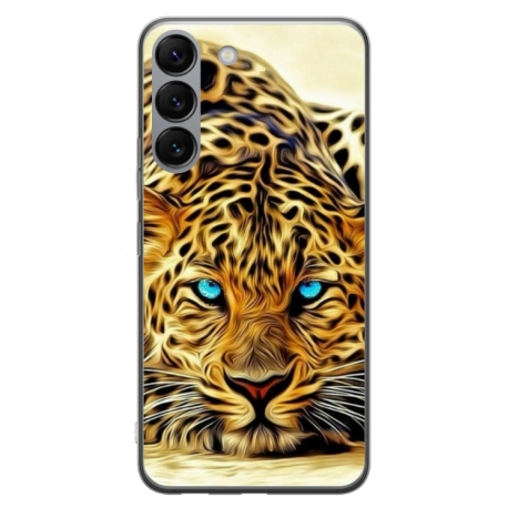 Husa personalizata tip carcasa HQPrint pentru Samsung Galaxy S23 Plus, model Cheetah, multicolor, S1D1M0382