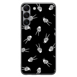 Husa personalizata tip carcasa HQPrint pentru Samsung Galaxy S23 Plus, model OK Skelly, multicolor, S1D1M0388