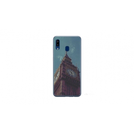 Husa personalizata tip carcasa HQPrint pentru Samsung Galaxy A20e, model Big Ben 1, multicolor, S1D1M0013