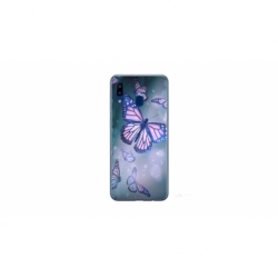 Husa personalizata tip carcasa HQPrint pentru Samsung Galaxy A20e, model Butterfly 1, multicolor, S1D1M0028