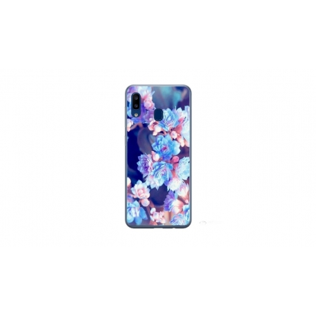 Husa personalizata tip carcasa HQPrint pentru Samsung Galaxy A20e, model Flowers 2, multicolor, S1D1M0038