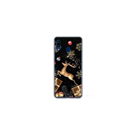 Husa personalizata tip carcasa HQPrint pentru Samsung Galaxy A20e, model Reindeer 2, multicolor, S1D1M0052