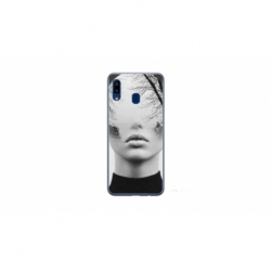 Husa personalizata tip carcasa HQPrint pentru Samsung Galaxy A20e, model Abstract Lady, multicolor, S1D1M0066
