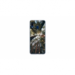 Husa personalizata tip carcasa HQPrint pentru Samsung Galaxy A20e, model Tree perspective, multicolor, S1D1M0079