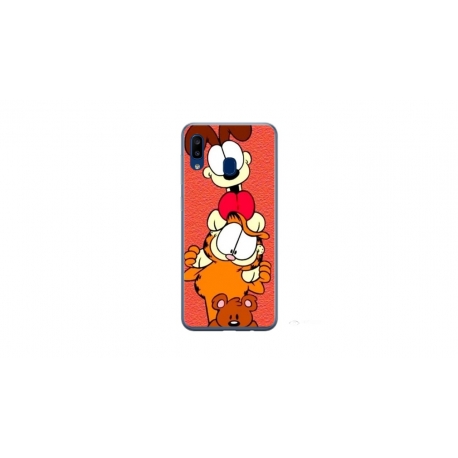 Husa personalizata tip carcasa HQPrint pentru Samsung Galaxy A20e, model Garfield, multicolor, S1D1M0085