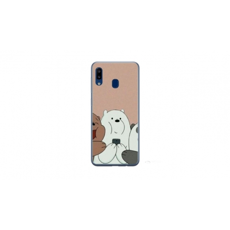 Husa personalizata tip carcasa HQPrint pentru Samsung Galaxy A20e, model Bears 2, multicolor, S1D1M0089