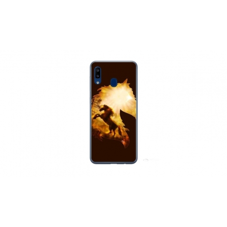 Husa personalizata tip carcasa HQPrint pentru Samsung Galaxy A20e, model Horse 1, multicolor, S1D1M0098
