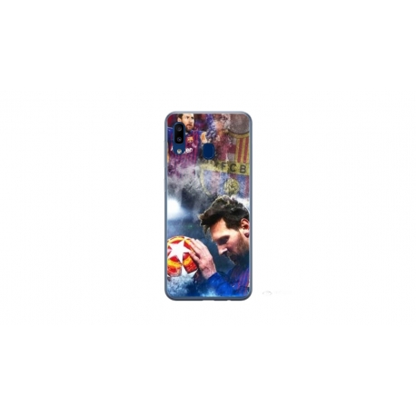 Husa personalizata tip carcasa HQPrint pentru Samsung Galaxy A20e, model Messi 1, multicolor, S1D1M0122
