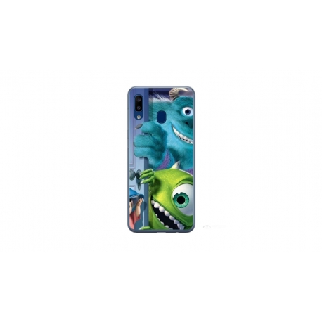 Husa personalizata tip carcasa HQPrint pentru Samsung Galaxy A20e, model Monster INC, multicolor, S1D1M0127