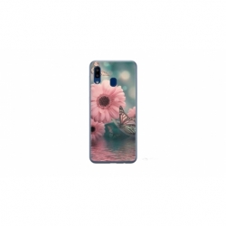 Husa personalizata tip carcasa HQPrint pentru Samsung Galaxy A20e, model Flowers 7, multicolor, S1D1M0140