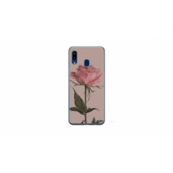 Husa personalizata tip carcasa HQPrint pentru Samsung Galaxy A20e, model Flowers 8, multicolor, S1D1M0141